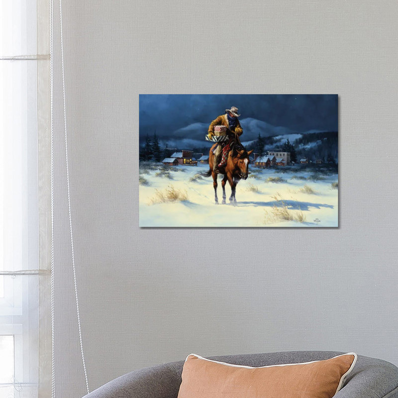 Bringing Christmas Home - Wrapped Canvas Print, 66.04 cm H x 45.72 cm W x 1.91 cm D