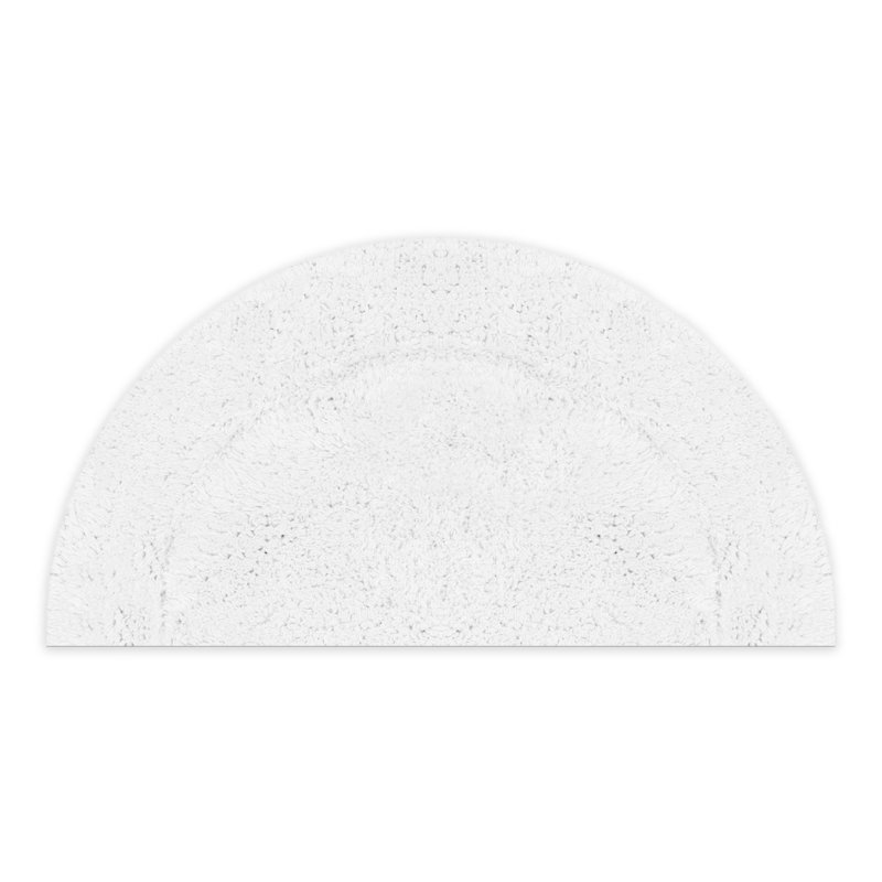 Candeloro Slice Bath Rug 17"x30", White