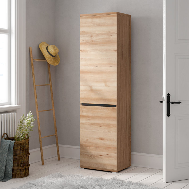 Derron 1 Door Manufactured Wood Wardrobe