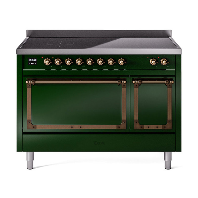 ILVE Nostalgie II Noblesse 48 po à induction, Vert émeraude / bruni