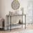 Entryway Table, 43.3" Long Console Table with Storage, 2 Tier Wood Console Table