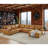 Leather Match Large Seating Modular Sectional