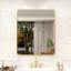 Miroir de salle de bain mural rectangulaire brossé l 30 po x H 36 po Vista-286058343-286058362