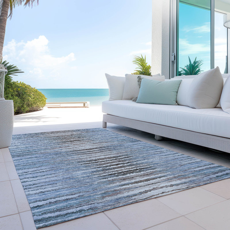 Altair Washable Abstract Indoor / Outdoor Rug, Rectangle 8' x 10'