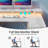 L Shaped Desk with Monitor Stand and Drawers, Gaming Desk with RGB LED Lights &Power Outlets-1128453328-1128453331