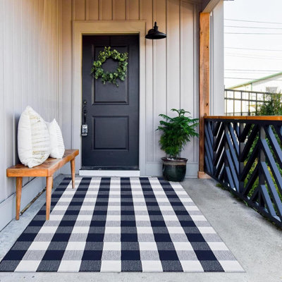 Tapis à carreaux en coton Buffalo
