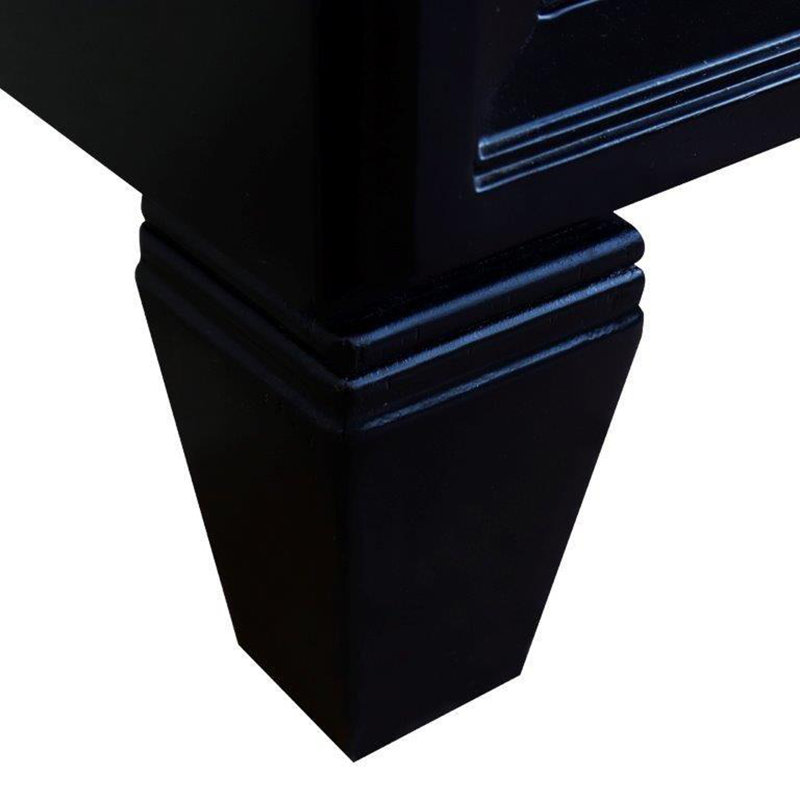 Ensemble de meuble-lavabo simple 43 "avec miroir Schreck, Noir, Noir