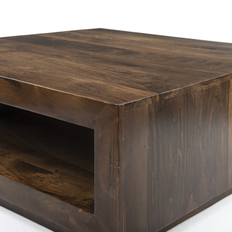 Caidyn Modern Solid Wood Square Coffee Table