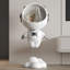Astronaut Resin Figurine Floating Side Table with Storage Modern Novelty White Floor Table Premium Resin and Acrylic Work of Art for Books Mementos Decor-1837761440