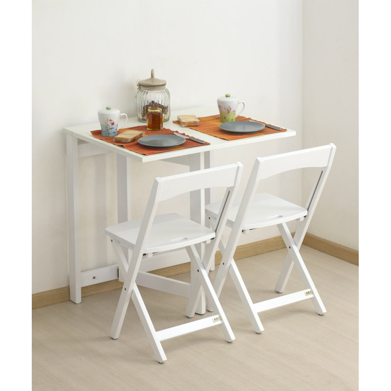 Loralyn 79cm Rectangular Folding Table, White