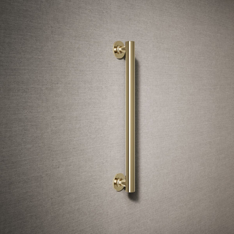 Purist Grab Bar, Vibrant French Gold, 18"W