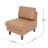 Commercial Modular Armless Middle Chair With Solid Wood Legs-202021492