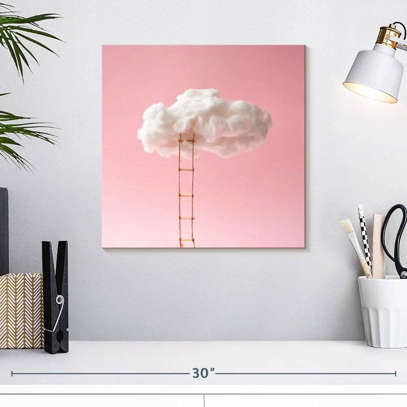 Ladder To The Clouds, 16" H x 16" W