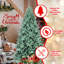 Arbre de Noël à charnière 9 pi avec base en métal-302592772-302592771