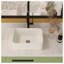 Lavabo de salle de bain vasque rectangulaire en céramique blanche 12 po Hewei