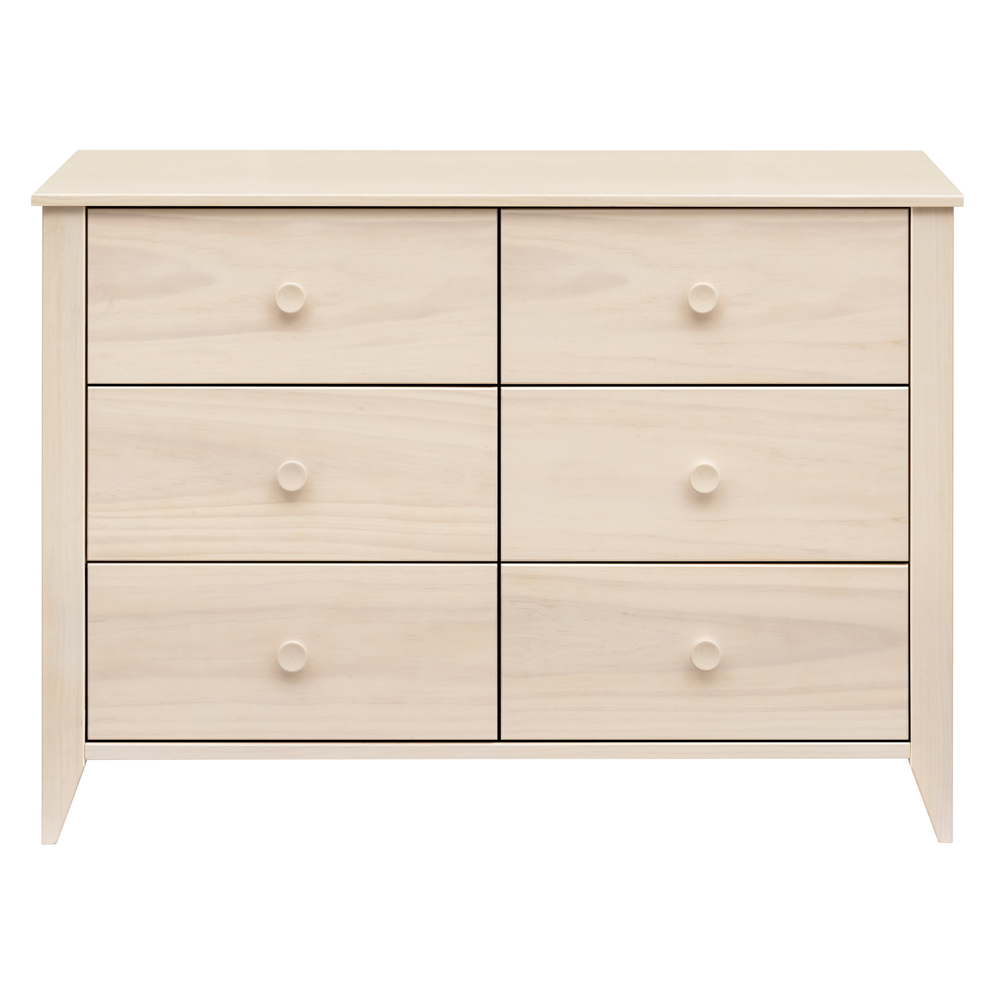 Sprout 6 Drawer 19.75" Double Dresser, Washed Natural