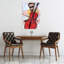 Bearded Cello Musician Abstract Contemporary Wall Art Print-129967281