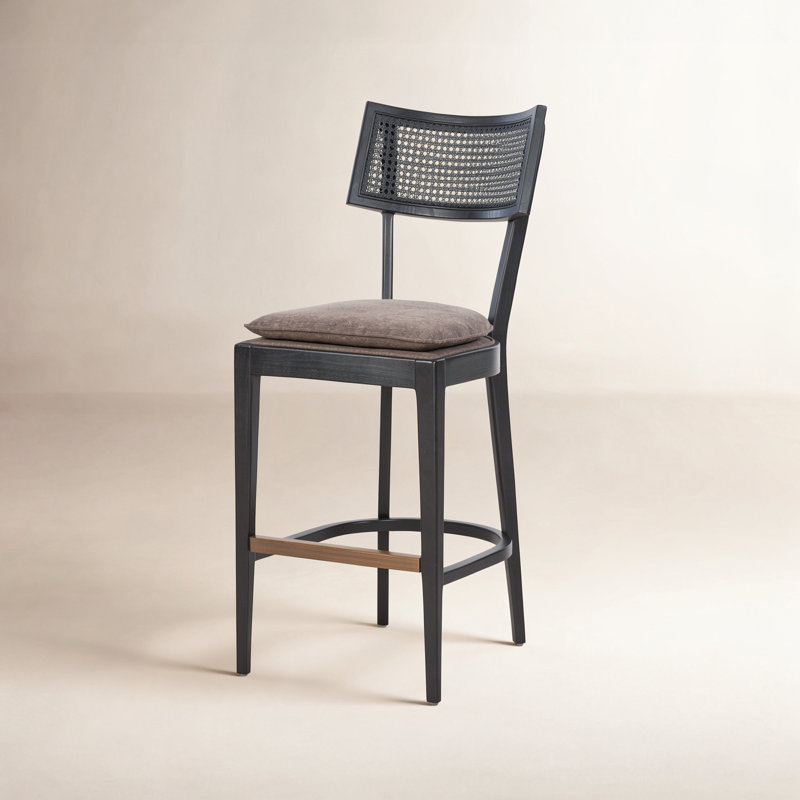Britt Counter & Bar Stool, Cream, Counter Stool (26" Seat Height), Black