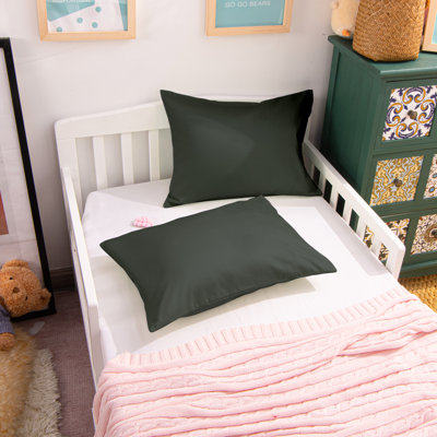 Egyptian-Quality Cotton Toddler Pillowcases, 500 Thread Count Cotton Sateen Travel Pillow Cases, 13x18 Inches - NTBAY