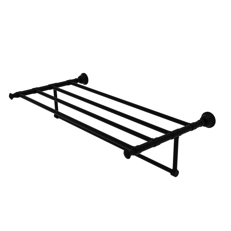 Porte-serviettes mural Freyja, Noir mat, P 13,7 po x l 38 po x P 6,5 po