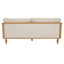 Canapé-lit Mid-Century 70,9 po avec accoudoirs en rotin et pieds en bois pour le salon-88535157