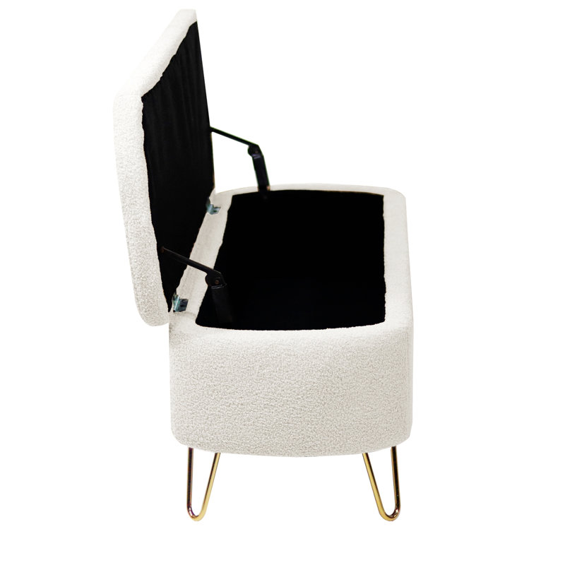 Banc de rangement Narding, Ivoire
