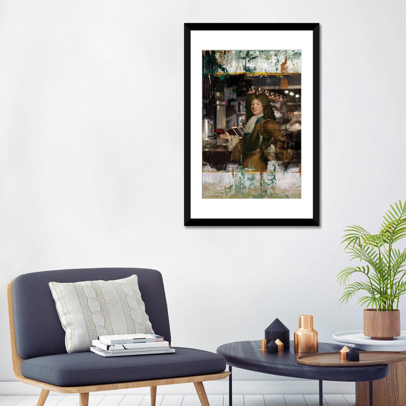 « bravos », impression sur toile, Papier d'art encadré noir, Blanc, H 32 po x l 24 po x P 1 po