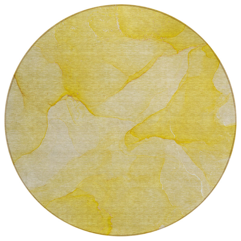 Tapis intérieur rond antidérapant 8 po