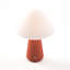 Lampe de table à DEL sans fil rechargeable Mushroom, commande tactile à 3 niveaux de luminosité, terre cuite-806821575