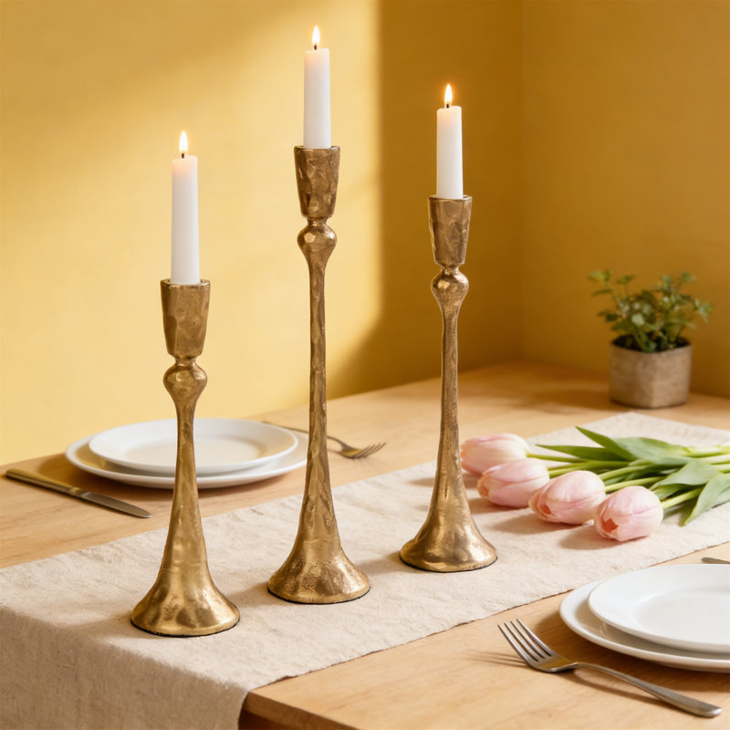 Metal Tabletop Candlestick