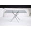 Rectangular Tempered Glass Dining Table With Legs-1418590431-1418590416