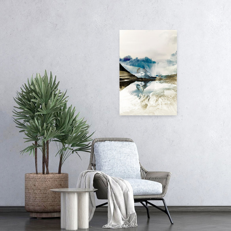 The Rising 2, paysage abstrait contemporain, art naturel, H 24 po x l 16 po