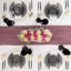 Assiettes rondes martelées noires 7 pouces Ecoqualité