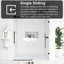 60 po X P 74 po H Porte de douche coulissante semi-sans cadre au fini noir-110983341