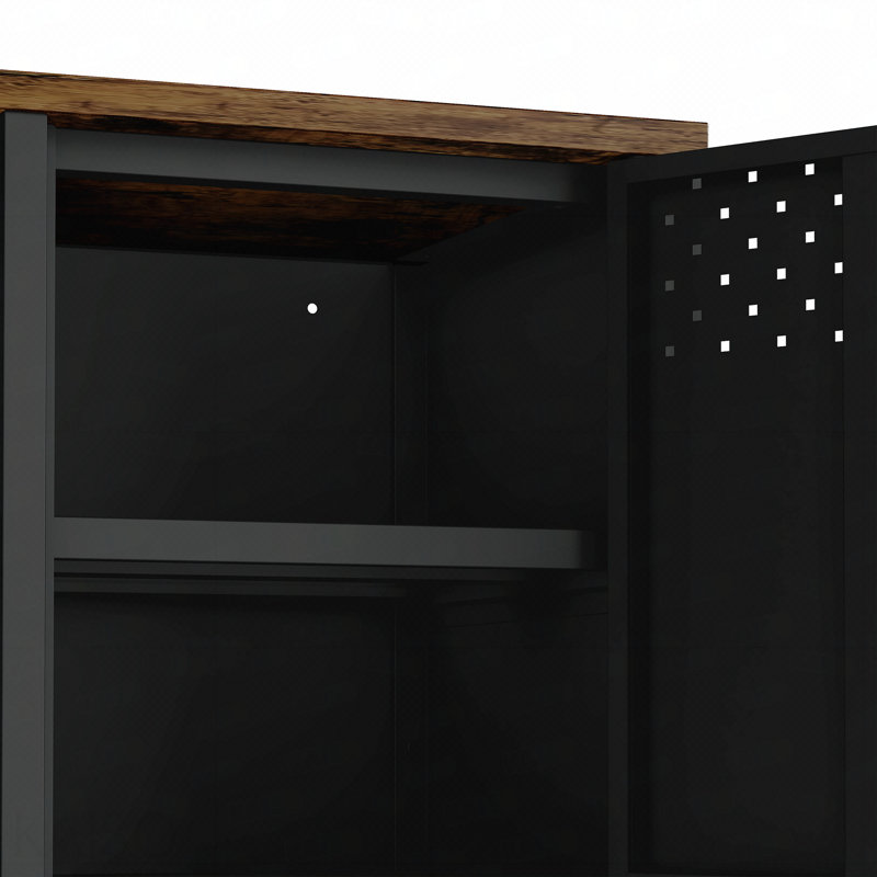 Armoire de rangement noire, Noir