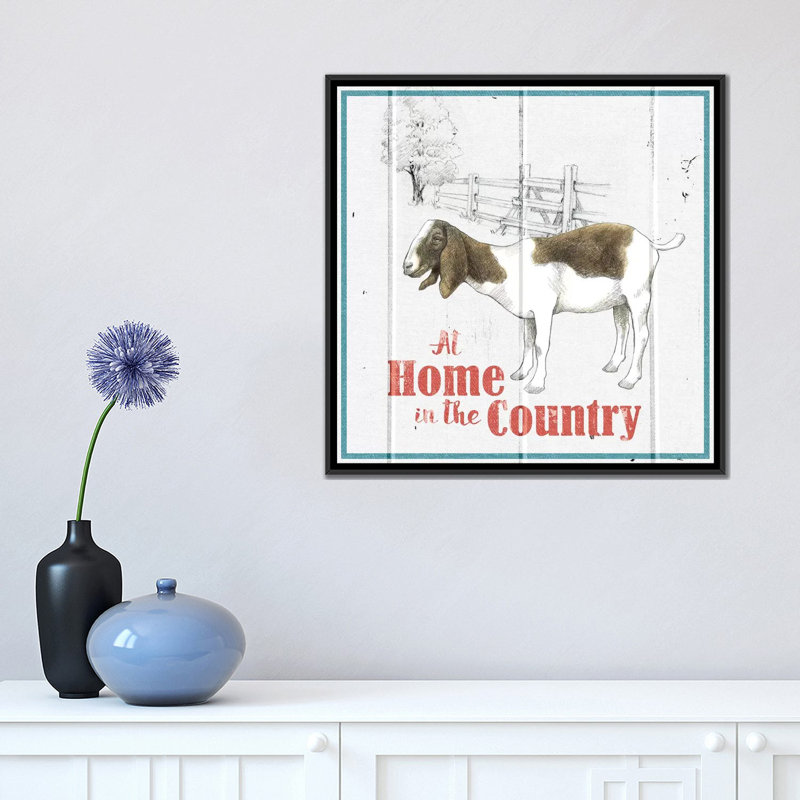 «Farm to Table II», impression sur toile, H 18 po x l 18 po x P 1,5 po, Toile avec cadre noir, Pas de tapis