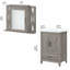Ensemble de meuble-lavabo simple 24,21 "avec miroir Edion-487239866