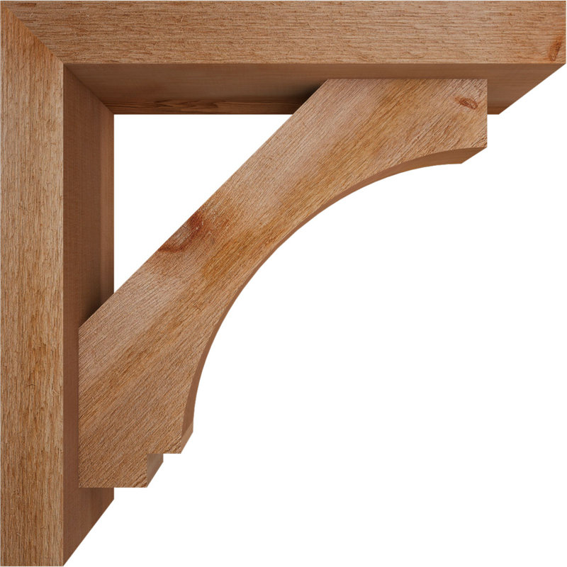 Support de bloc impérial avec entretoise décalée, 18 po x 18 po, Cèdre rouge occidental de l 4 po (scié brut)