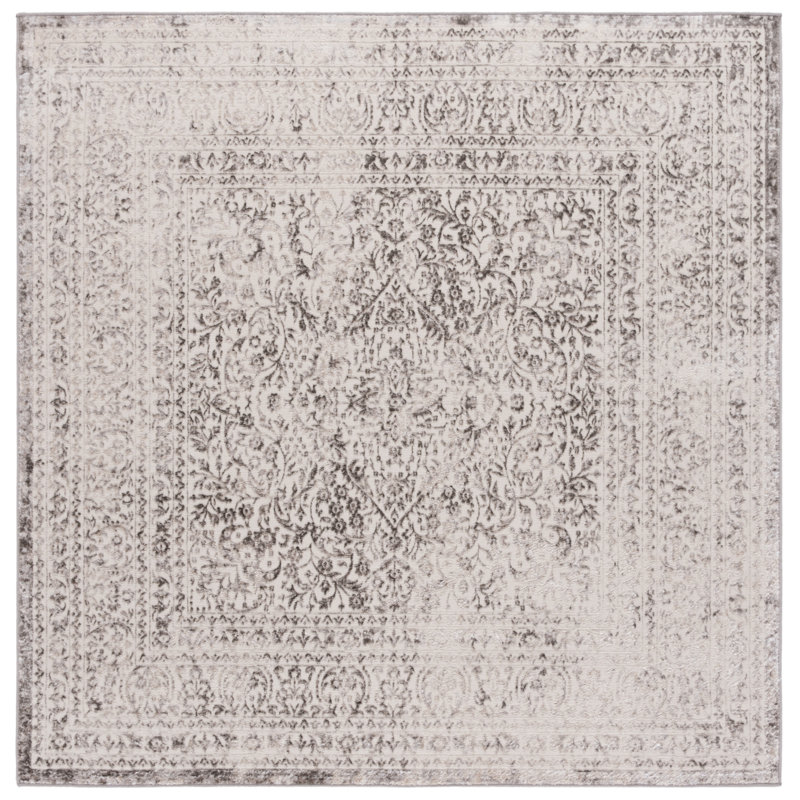 Bluma Performance Oriental Rug, Square 6'7"