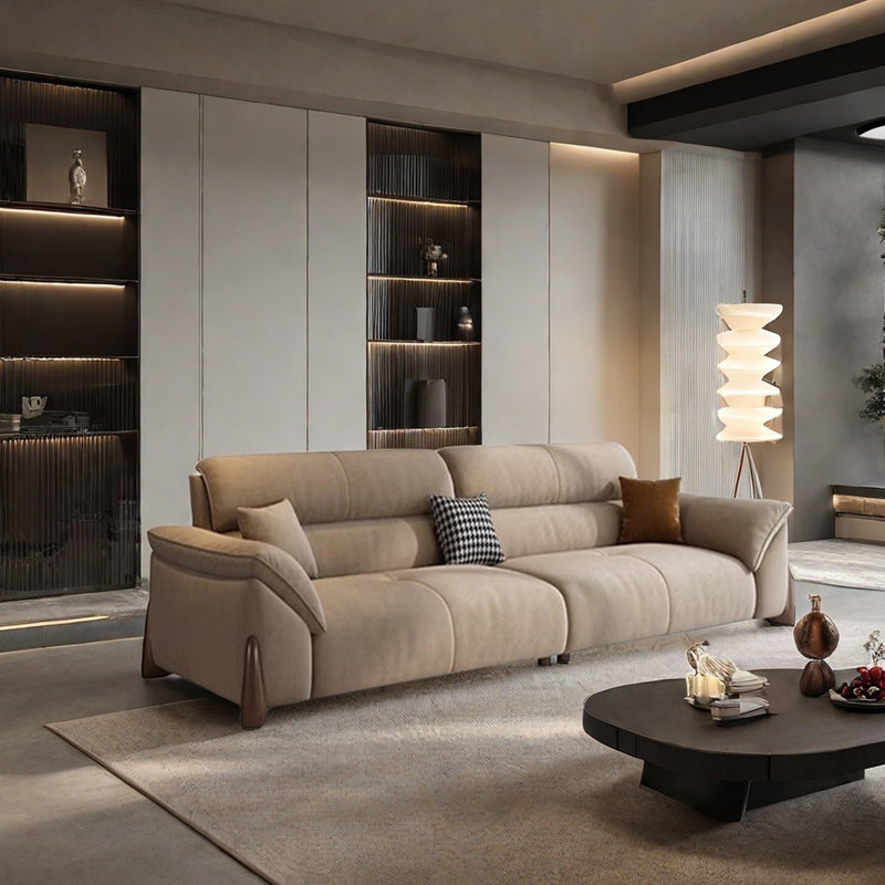 Canapé de salon moderne en tissu, 4, H 37,4 po x l 102,36 po x P 37,4 po
