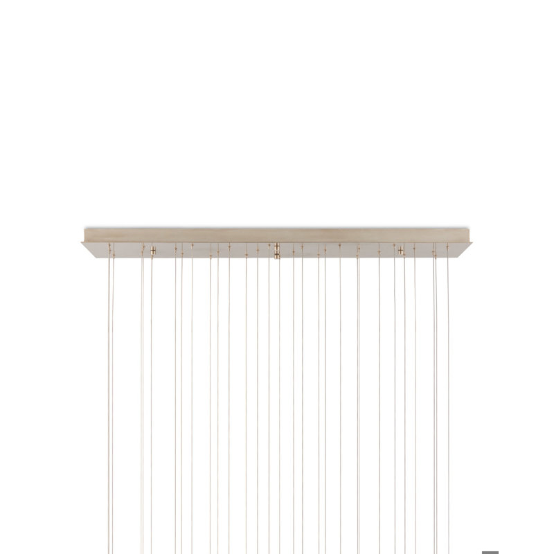Posh 30-Light Linear Multi-Drop Pendant