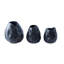 Clara 3 Piece Burnt Beehive Vase Set