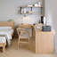 Bureau en bois massif en L Burlywood-1099263834-1099263836