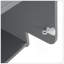 Lit escamotable simple avec garde-robe, armoire et bureau, gris-129747095