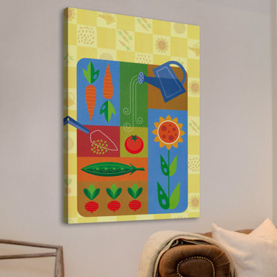 « jardinage »-impression sur toile enroulée