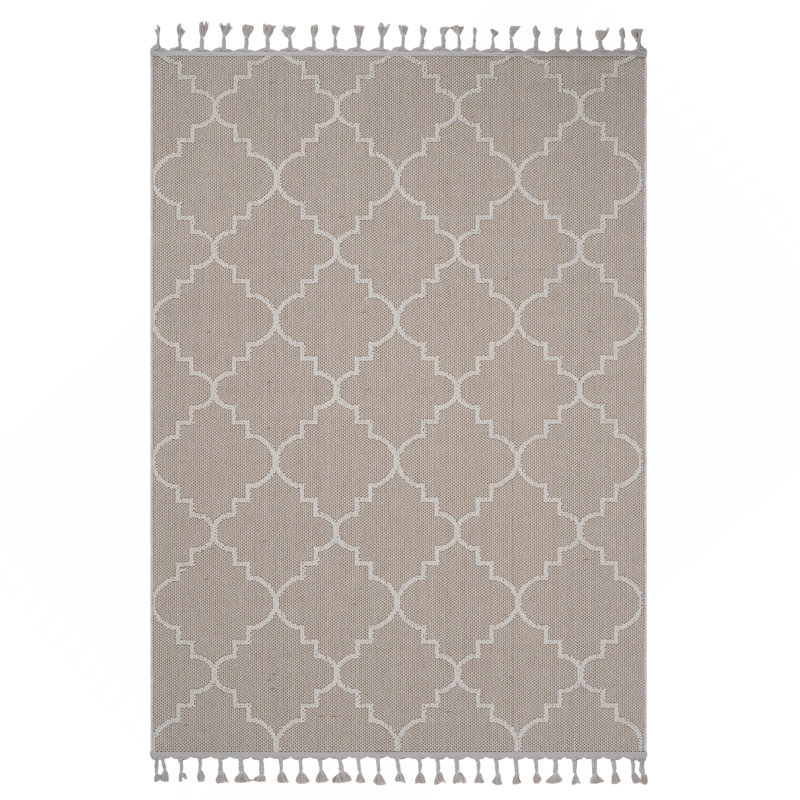 Trellis 8x10 Indoor Outdoor Area Rug, Stain Resistant Fade Resistant Floor Carpet, Rectangle 7'9" x 10'