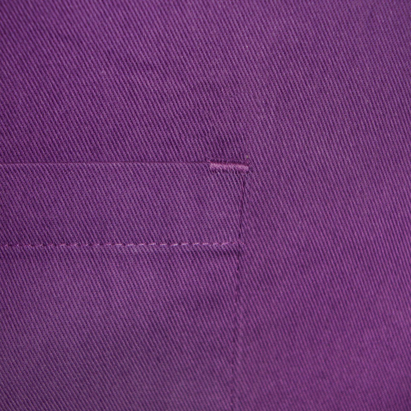 Solid Color Cotton Chef Apparel, Eggplant