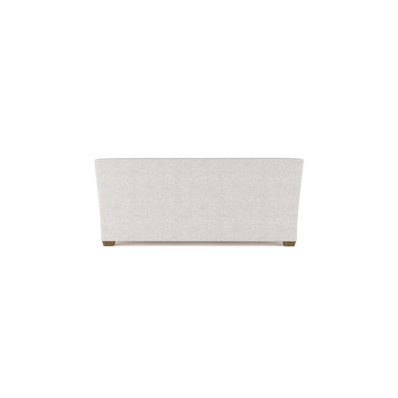 Rivington Flare Square Track-Arm Loveseat, Box Weave Linen Alabaster, 31" H x 72" W x 37" D, Ebony