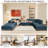 176" W 8-Piece Reversible Corduroy Modular Sectional -527781184