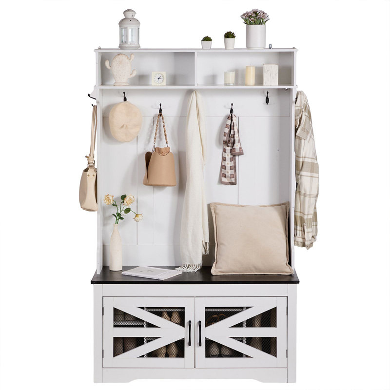 Hall Tree Entryway Bench